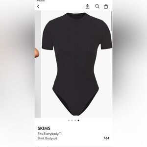 SKIMS - Fits Everybody Black Bodysuit